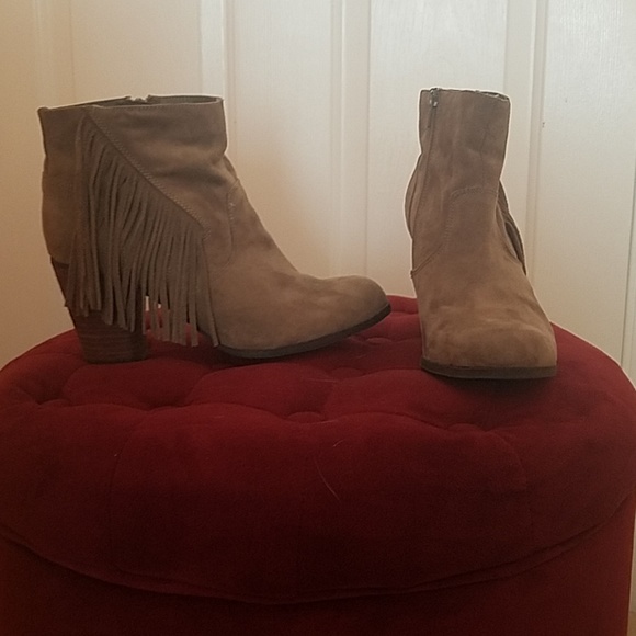 Madden Girl Frilly Suede Booties - Picture 1 of 4